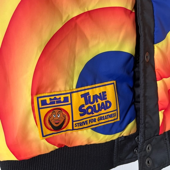 Nike x Space Jam Lebron Tune Squad Men`s Varsity Jacket Black - Picture 14 of 14